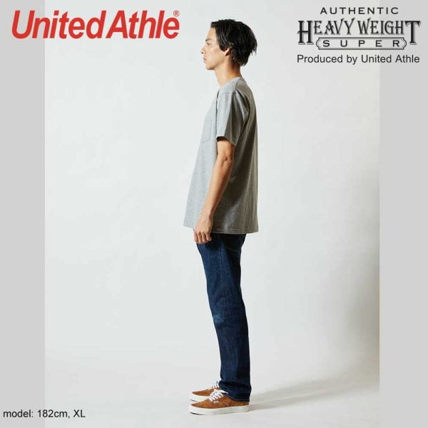 United Athle 4253-01 7.1oz Adult Heavyweight Cotton Pocket T-shirt