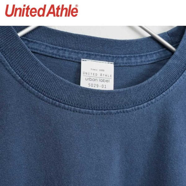 United Athle 5029-01 pigment dye cotton washed-pocket tee