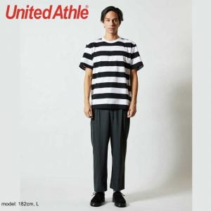 5625-01 5.6oz Adult Striped Cotton T-shirt