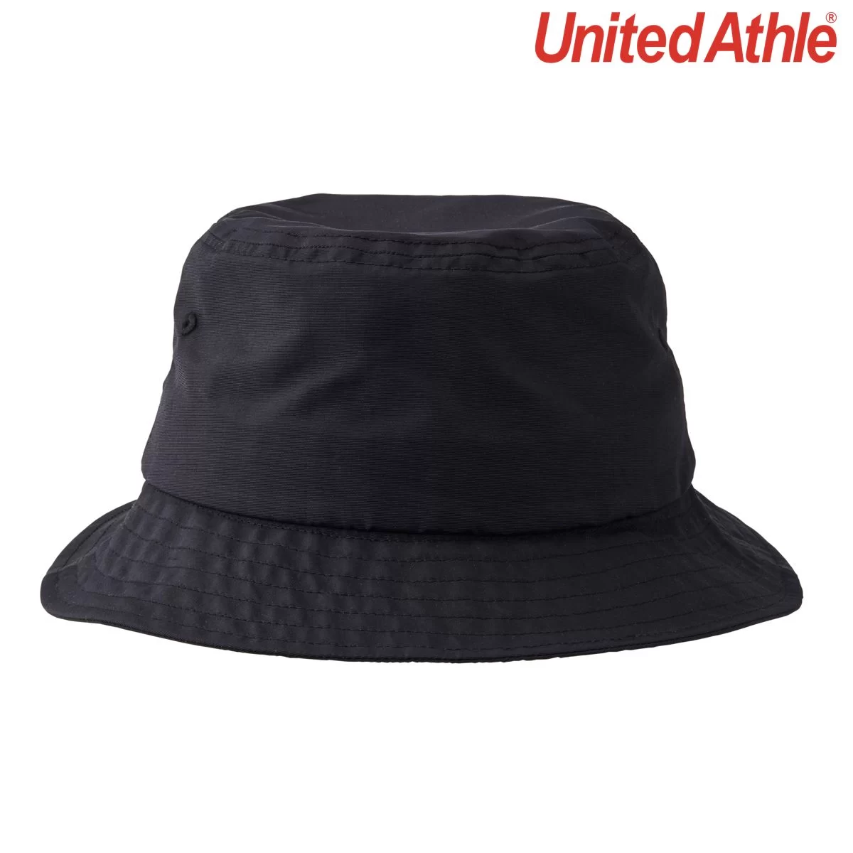 United Athle 9674-01 Nylon Bucket Hat Black