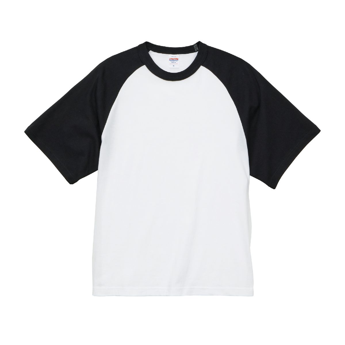 5041-01 Retro 5.6oz Raglan Sleeve T-Shirt 4 United Athle 5041-01 White/Black 1002 Size:XL