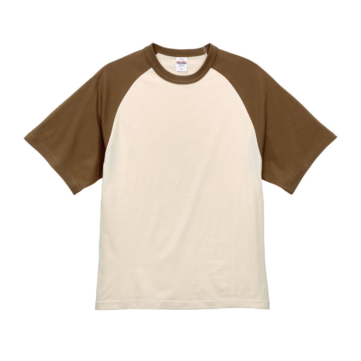 5041-01 Retro 5.6oz Raglan Sleeve T-Shirt 5 United Athle 5041-01 Vintage Natural/Dark Camel 8043 Size:XL