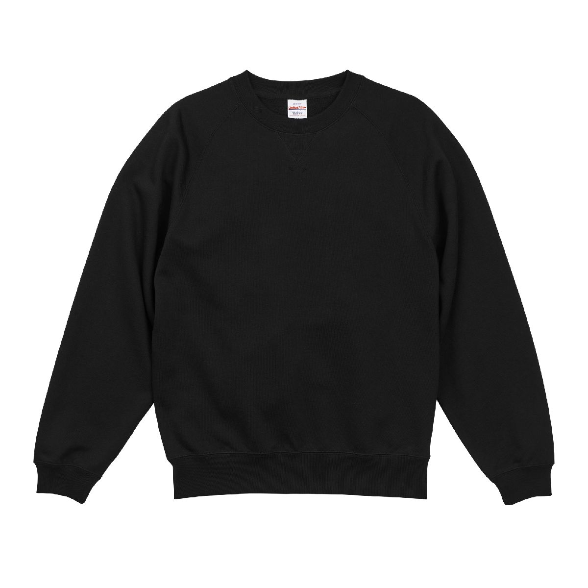 5242-01 10.0oz Raglan Sleeve Crewneck French Terry Sweatshirt 3 United Athle 5242-01 Black 0002 Size:2XL