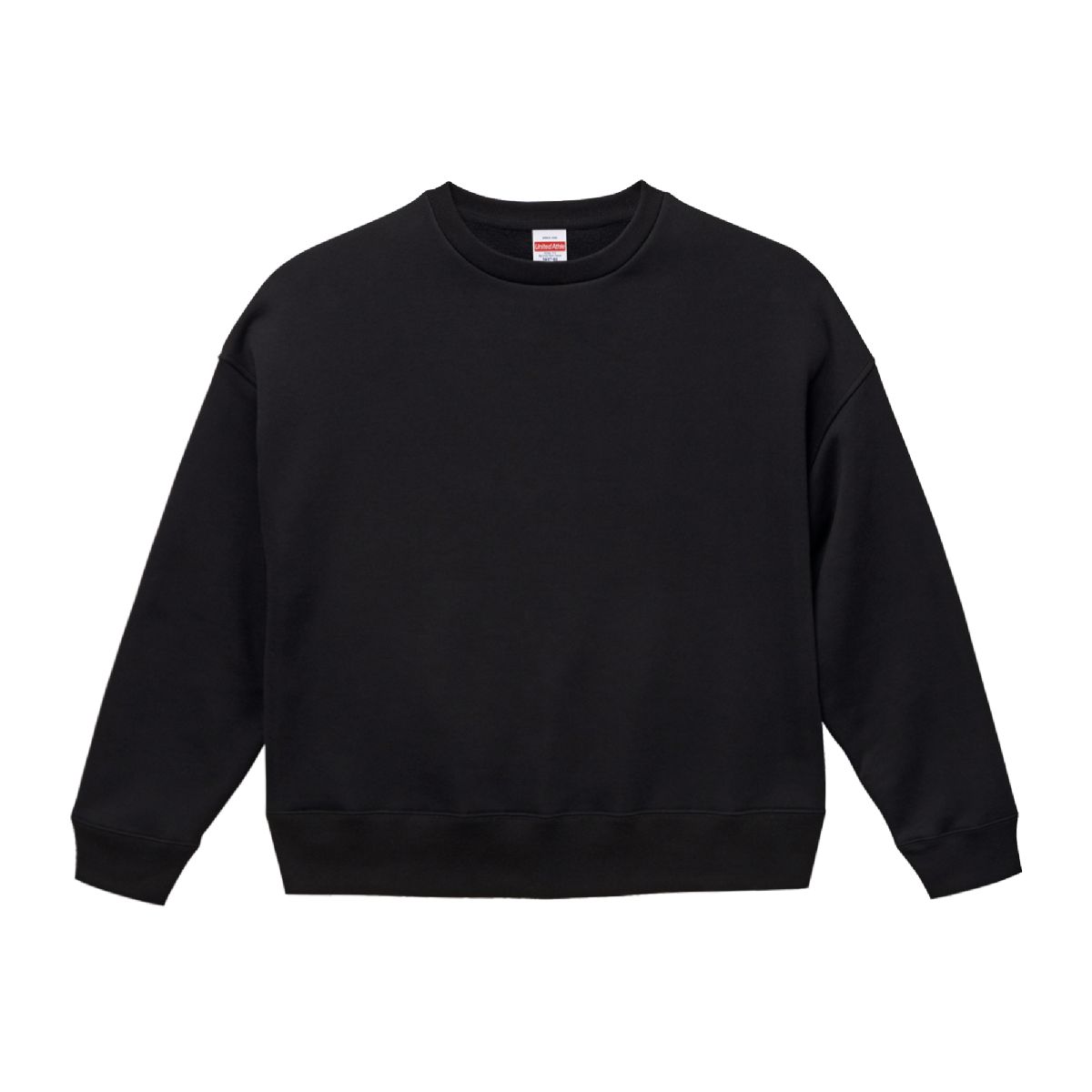 5627-01 10.0oz T/C Oversided Crewneck Fleece Sweatshirt 4 United Athle 5627-01 Black 0002 Size:XL