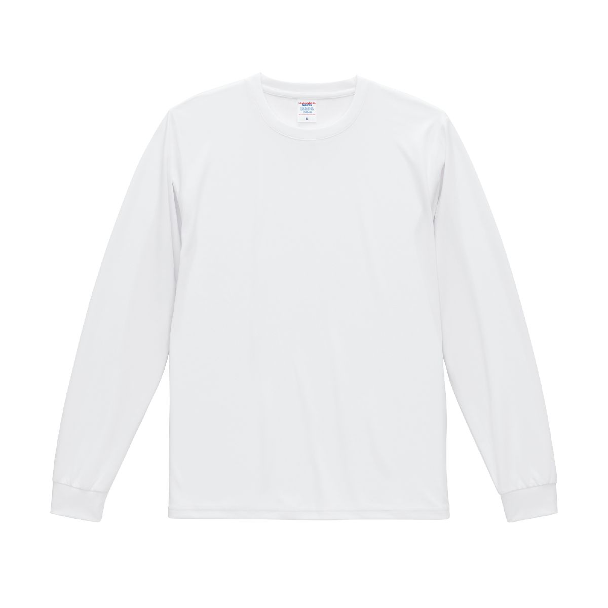 5709-01 4.4oz Dry Smooth Recycled Polyester Long Sleeve Tee 6 United Athle 5709-01 White 0001 Size:2XL
