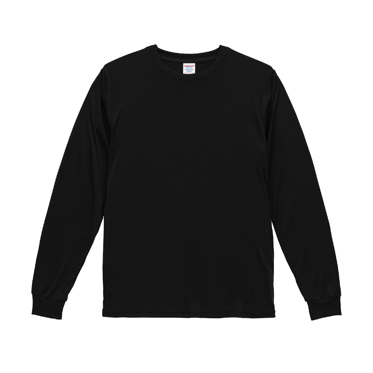 5709-01 4.4oz Dry Smooth Recycled Polyester Long Sleeve Tee 8 United Athle 5709-01 Black 0002 Size:2XL