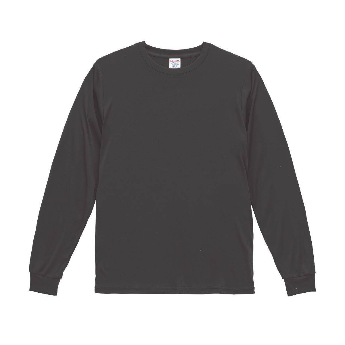 5709-01 4.4oz Dry Smooth Recycled Polyester Long Sleeve Tee 4 United Athle 5709-01 Dark Grey 0165 Size:2XL
