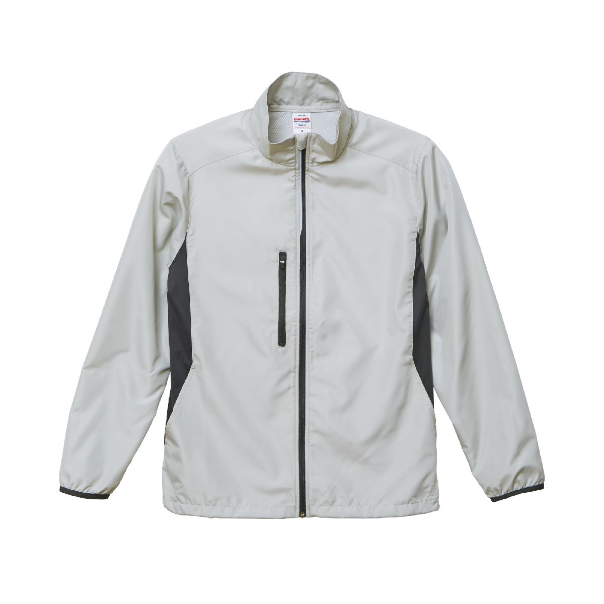 7068-01 Lined Micro Ripstop Stand Jacket 4 United Athle 7068-01 Silver Gray 0490 Size:2XL