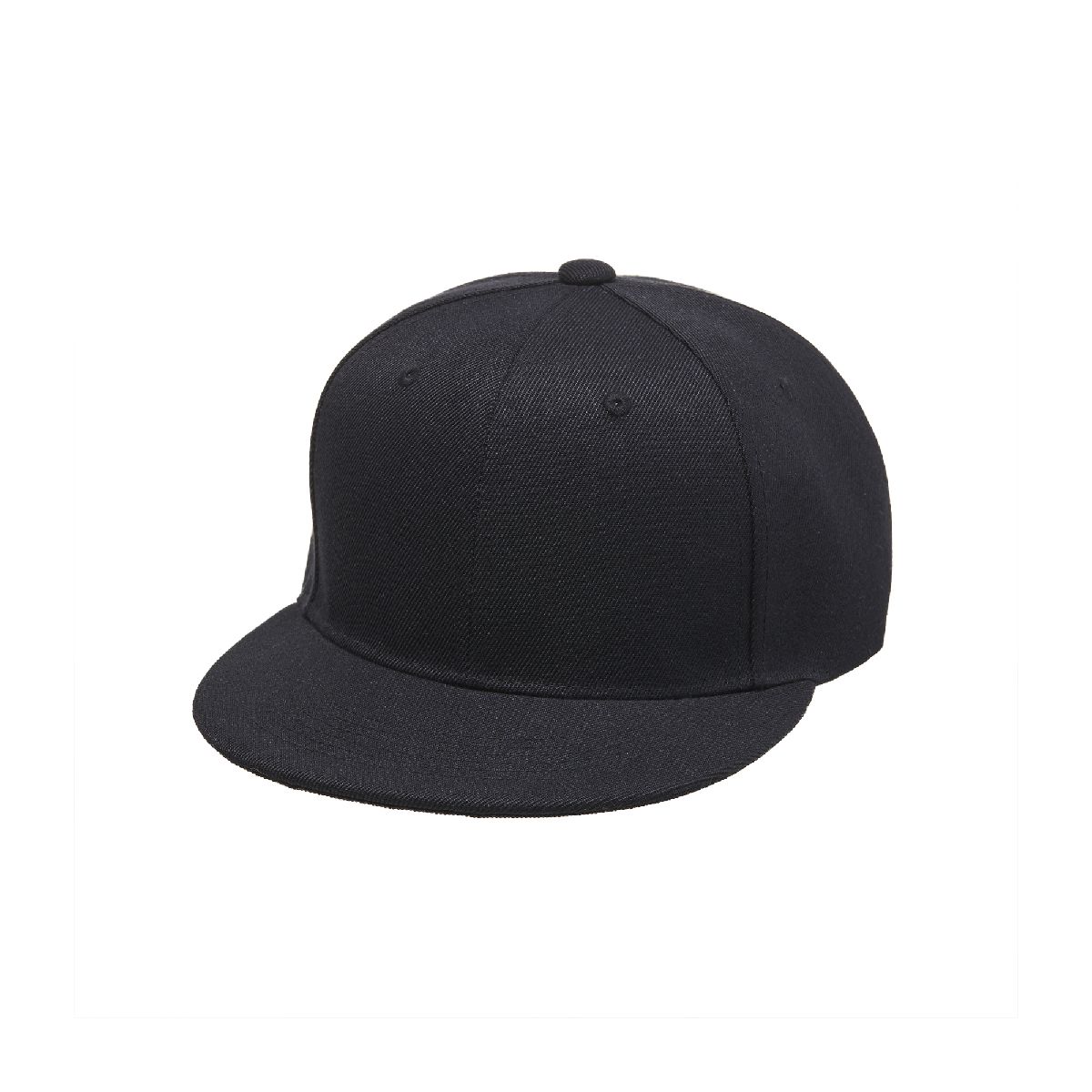 9664-01 Polyester Twill Flat Visor Snapback Cap 3 United Athle 9664-01 Black 0002 Size:F