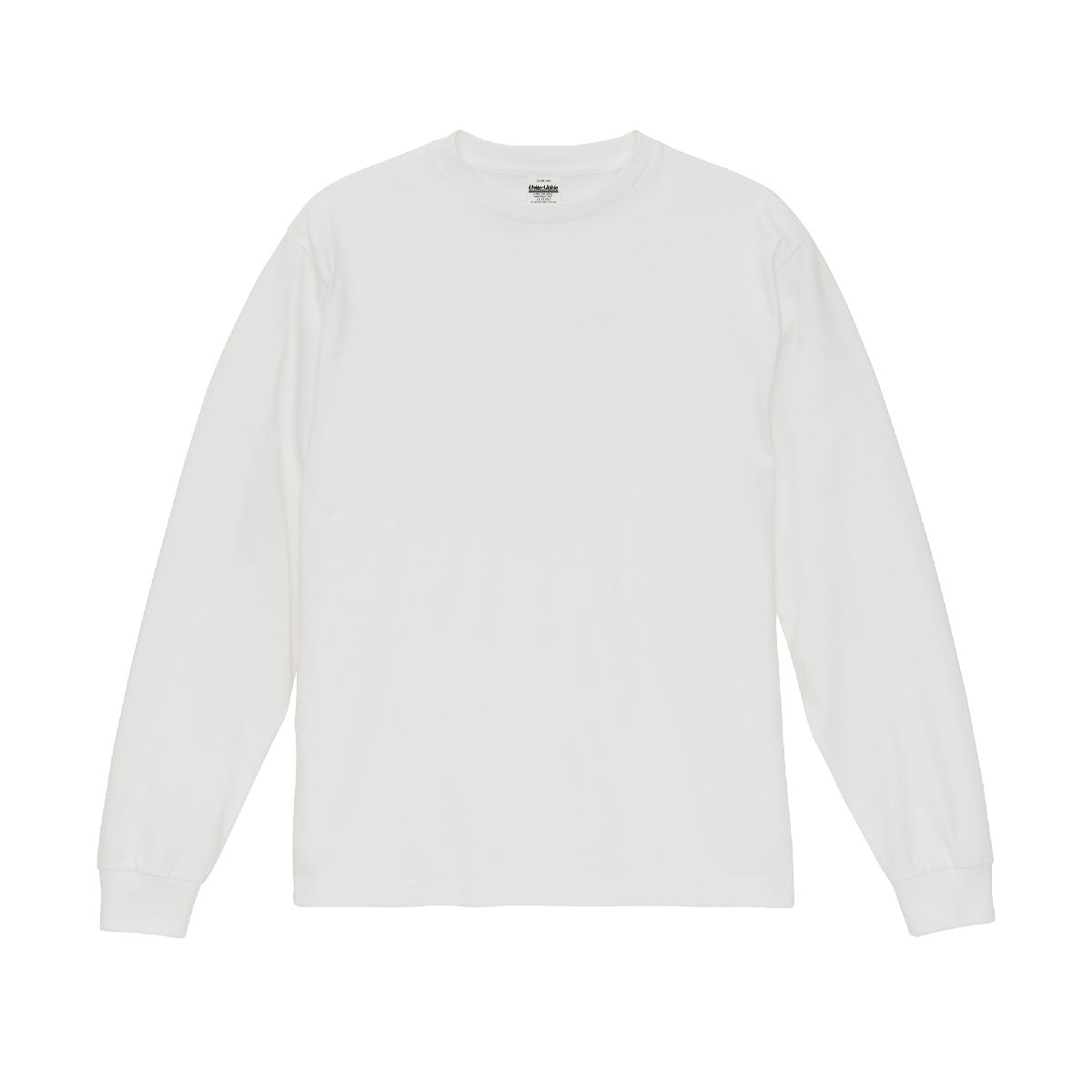 1111-01 6.5oz Fine Jersey Long Sleeve T-Shirt 3 United Athle 1111-01 White 0001 Size:2XL