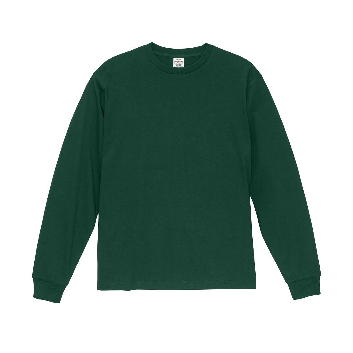 1111-01 6.5oz Fine Jersey Long Sleeve T-Shirt 2 United Athle 1111-01 Moss Green 0054 Size:2XL