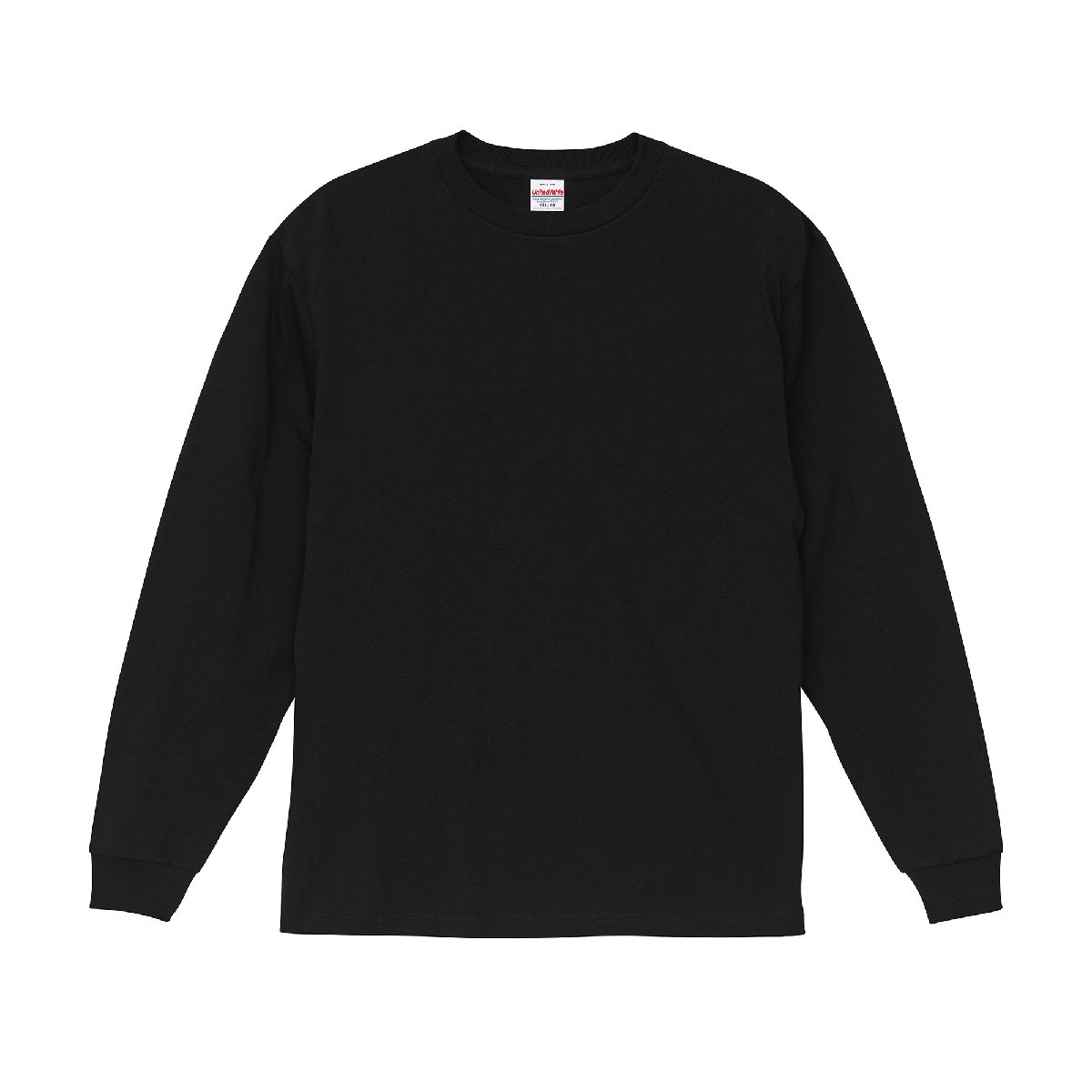 4511 6.0oz Heavyweight Long Sleeve T-Shirt | Authentic Open-End Yarn American Style Tee 1 United Athle 4511-01 Black 0002 Size:2XL