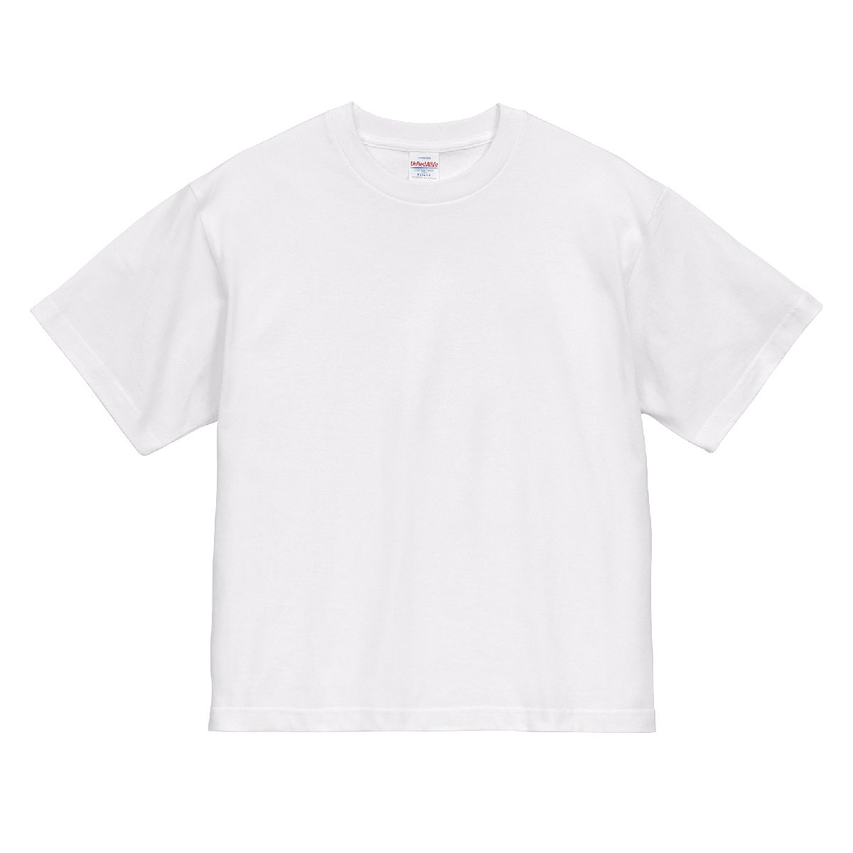 5005 5.6oz Boxy Cropped T-Shirt: Wide Fit 100% Cotton Tee 1 United Athle 5005-01 White 0001 Size:2XL