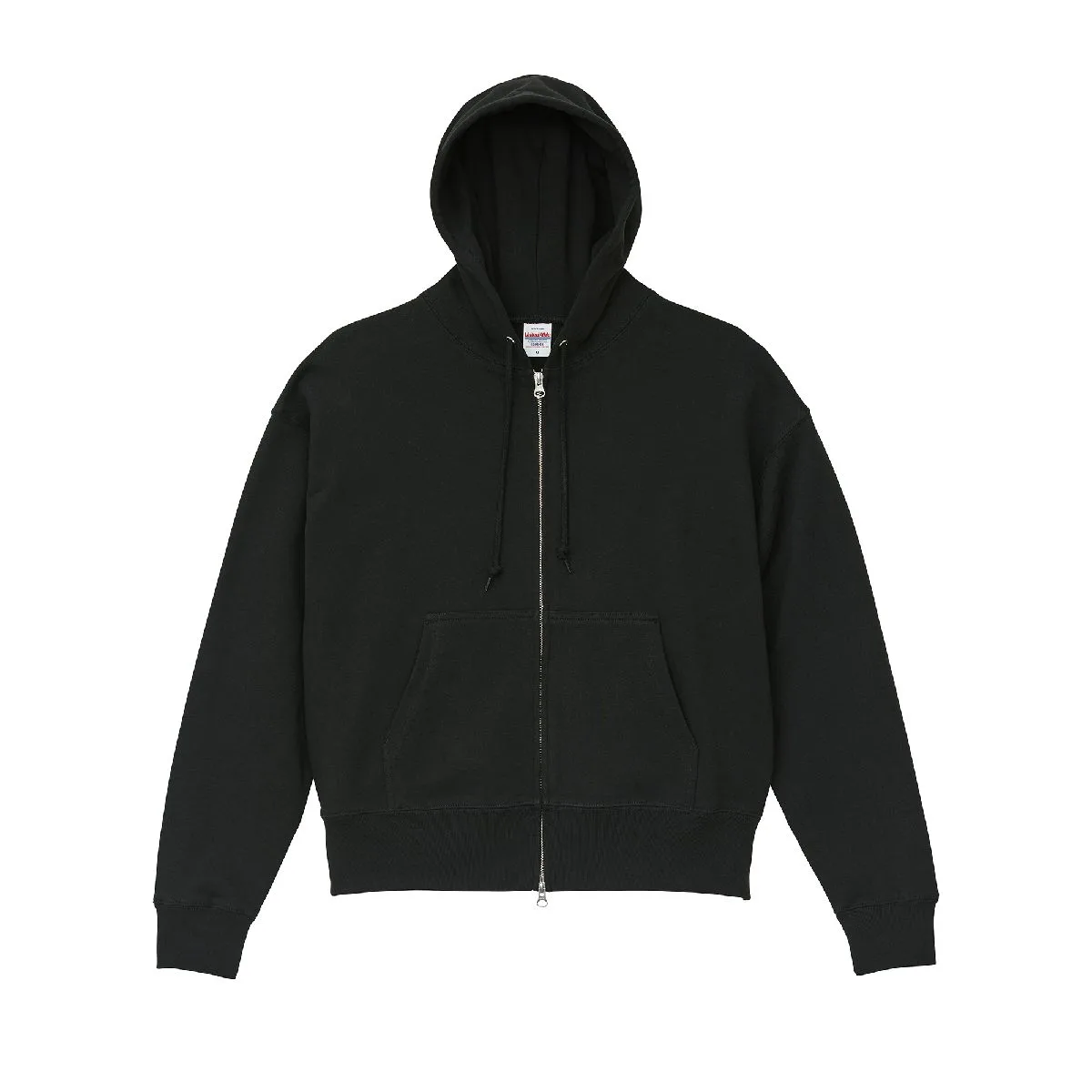 5201 10oz Box Silhouette Short Zip-Up Hoodie (French Terry) 2 United Athle 5201-01 Black 0002 Size:XL