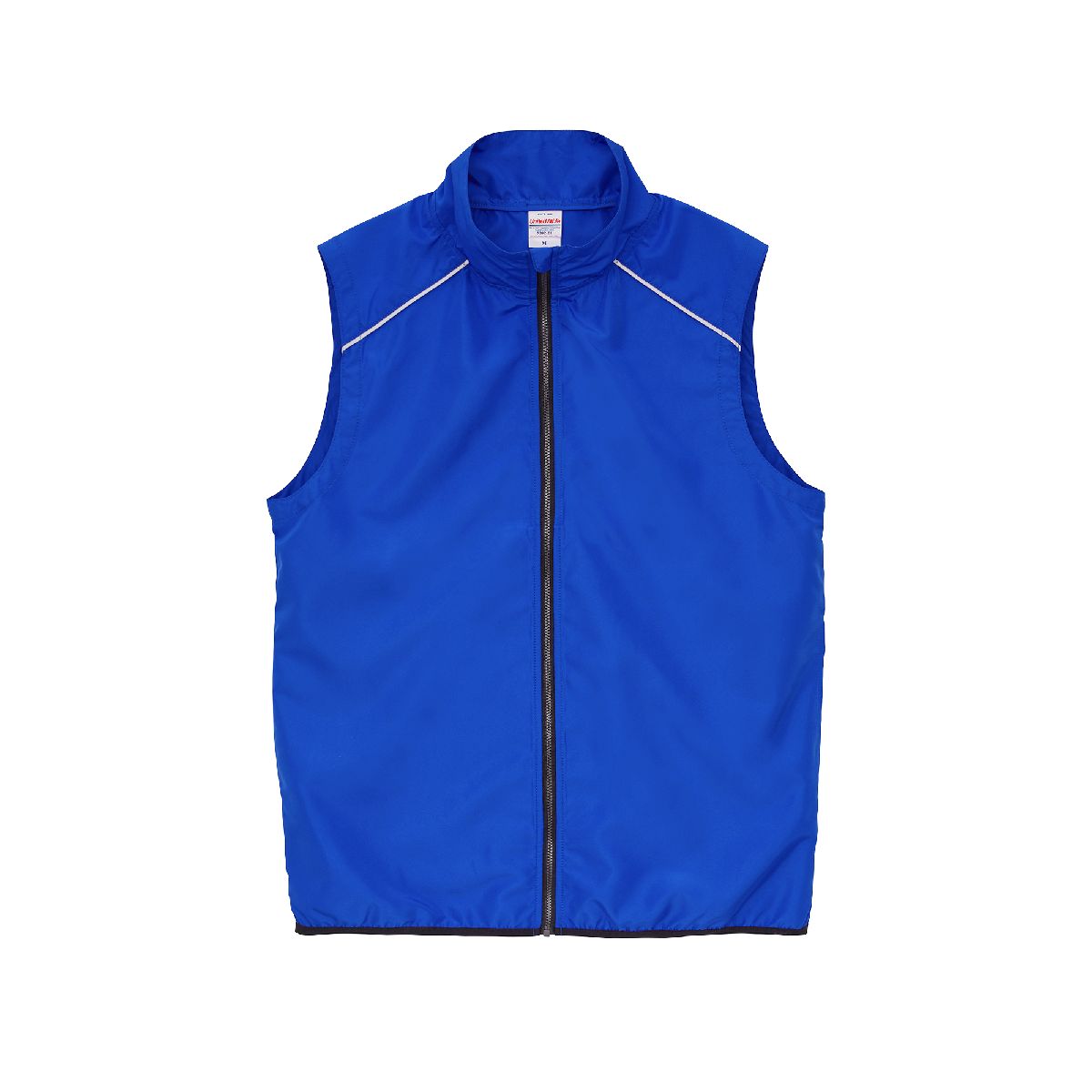 7082 Sustainable Recycled Polyester Reflector Stand Collar Vest 1 United Athle 7082-01 Cobalt Blue 0084 Size:2XL