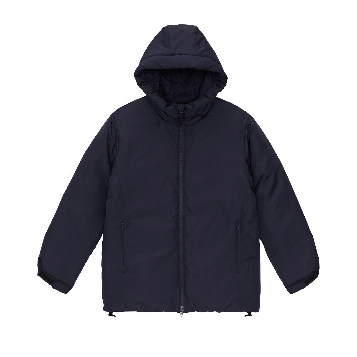 7463 Insulated FullZip Parka: Lightweight Taffeta Padded Hooded Jacket 1 United Athle 7463-01 Navy 0086 Size:XL