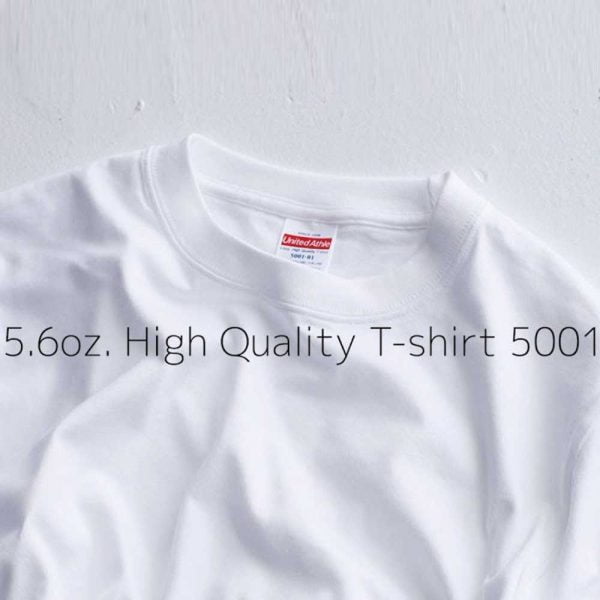 United Athle 5001 5.6oz 日本新款優質潮流全棉 T 恤