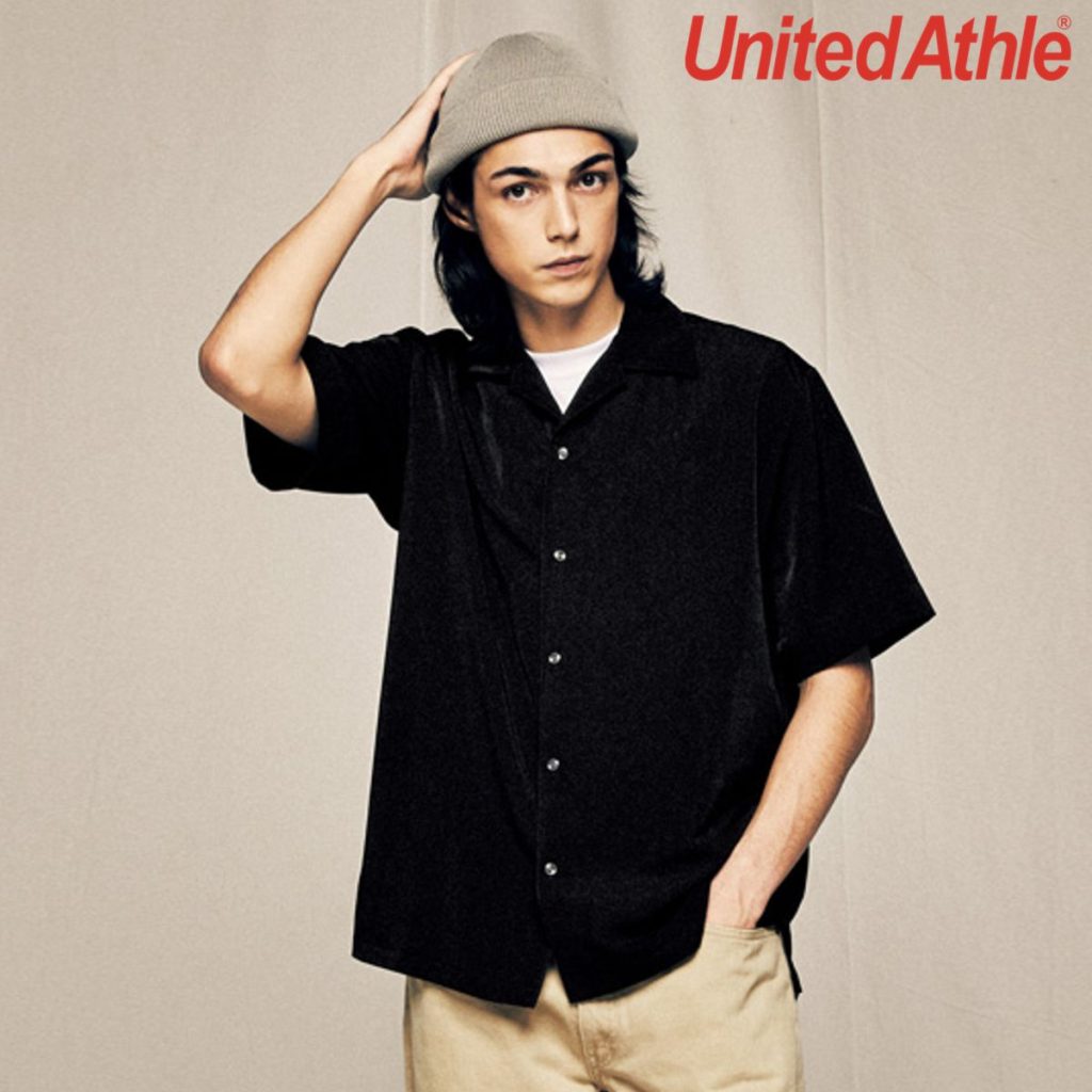 United Athle 1785-01 絲滑開襟襯衫