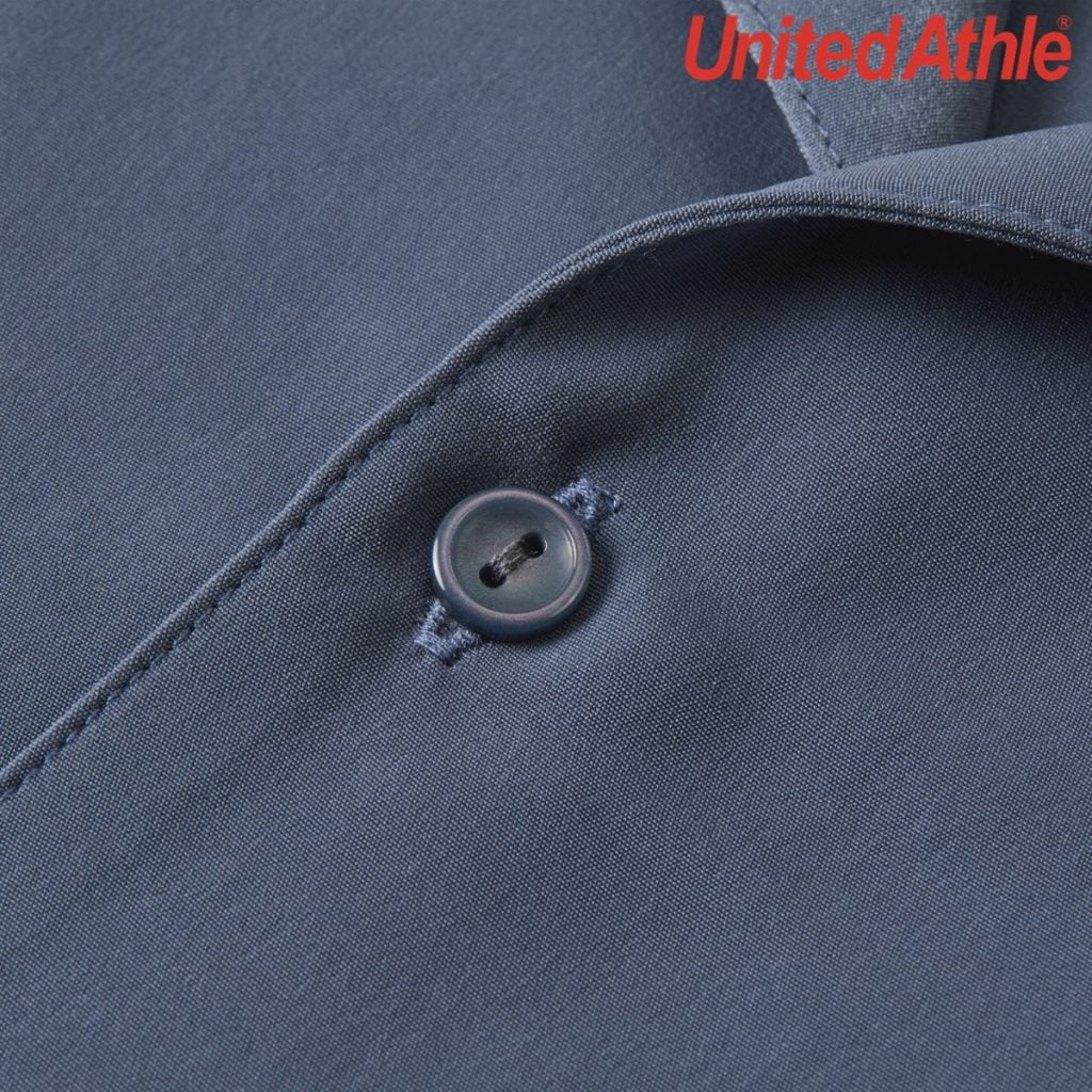 United Athle 1785-01 絲滑開襟襯衫