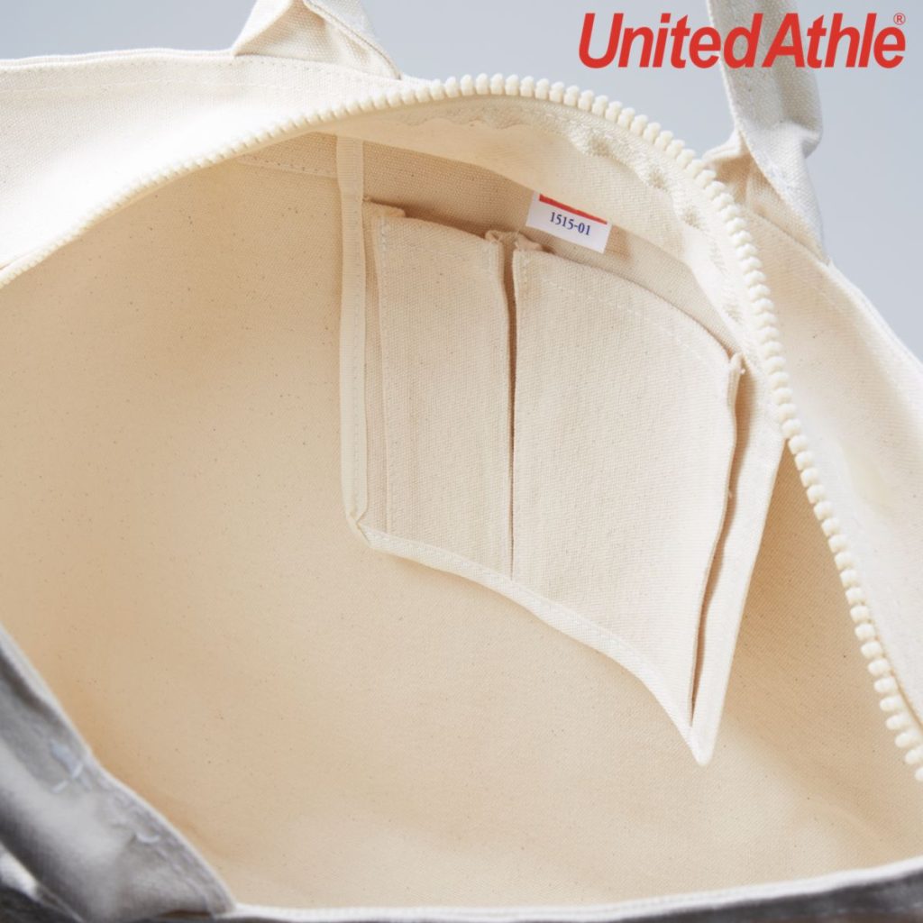 1515-01 11.0oz 厚身帆布拉鍊手提袋 12 United Athle 1515-01 11.0oz 厚身帆布拉鍊手提袋
