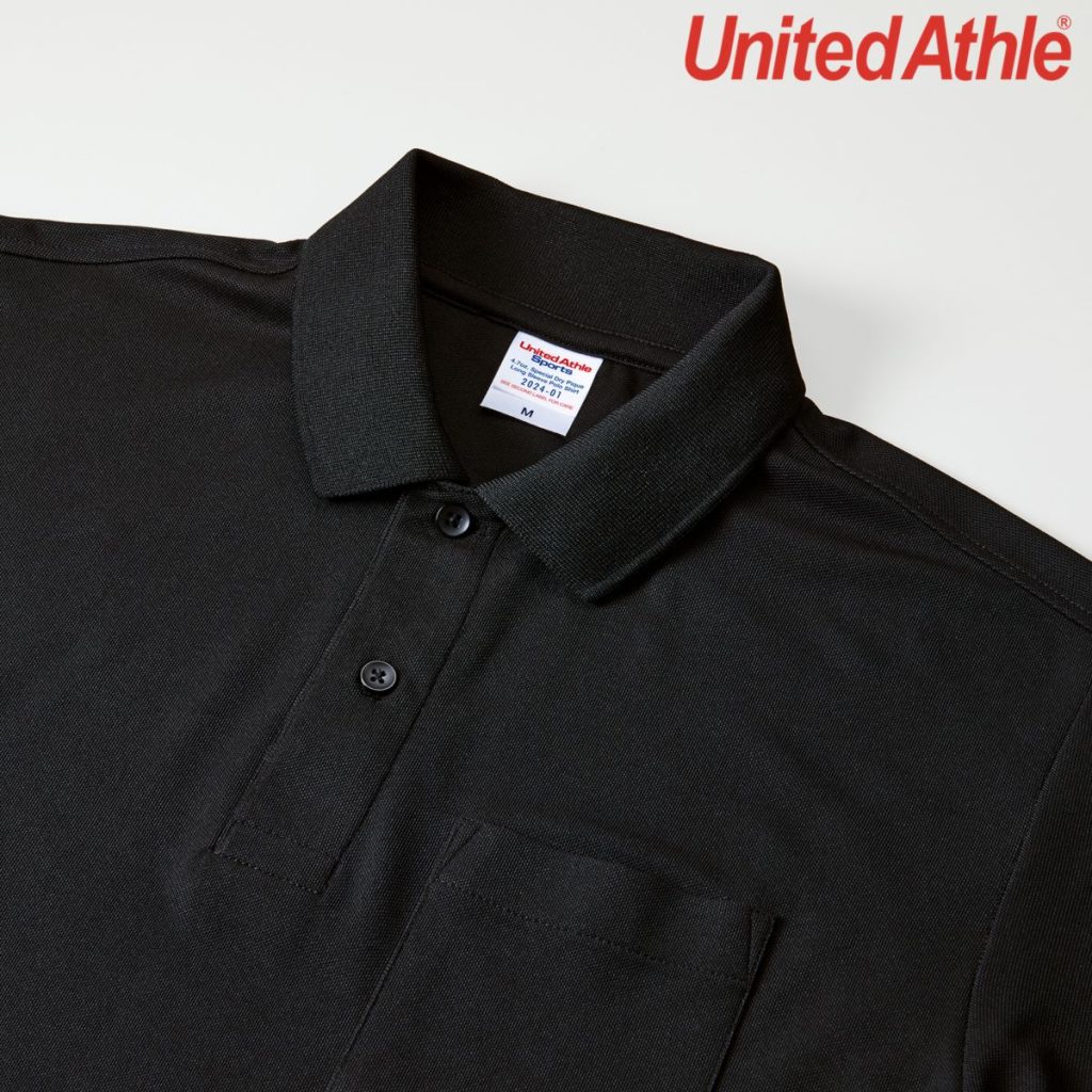2024-01 4.7oz 快乾長袖 Polo 8 United Athle 2024-01 4.7oz 快乾長袖 Polo(附口袋)