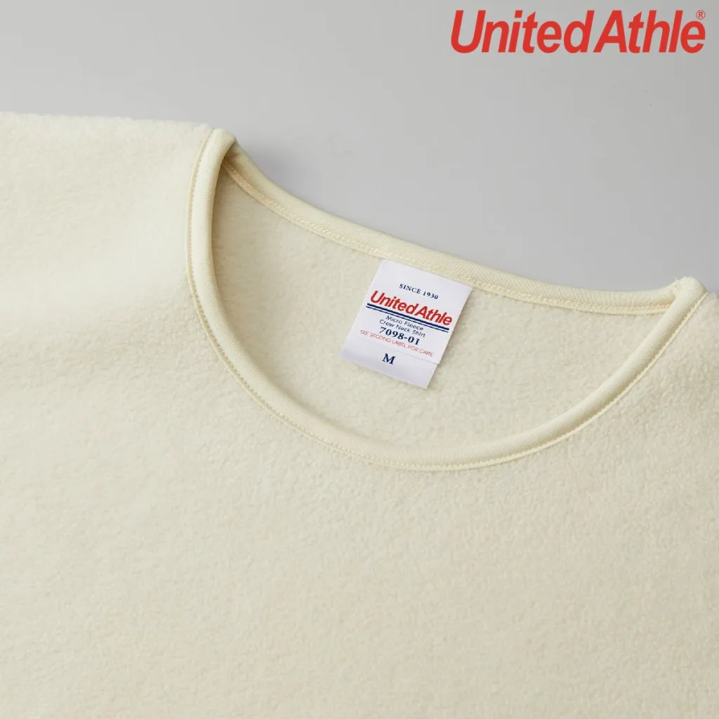 United Athle 7098-01 Microfleece 圓領襯衫（單層）
