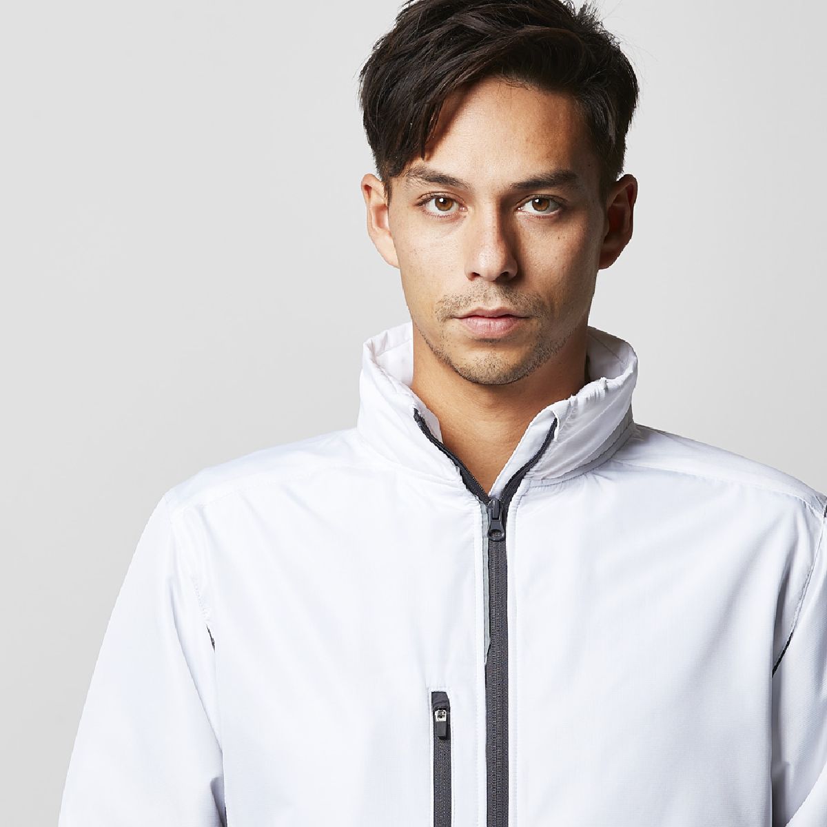 項圈帶有架子顏色反射膠帶，拉鍊是一個滑塊