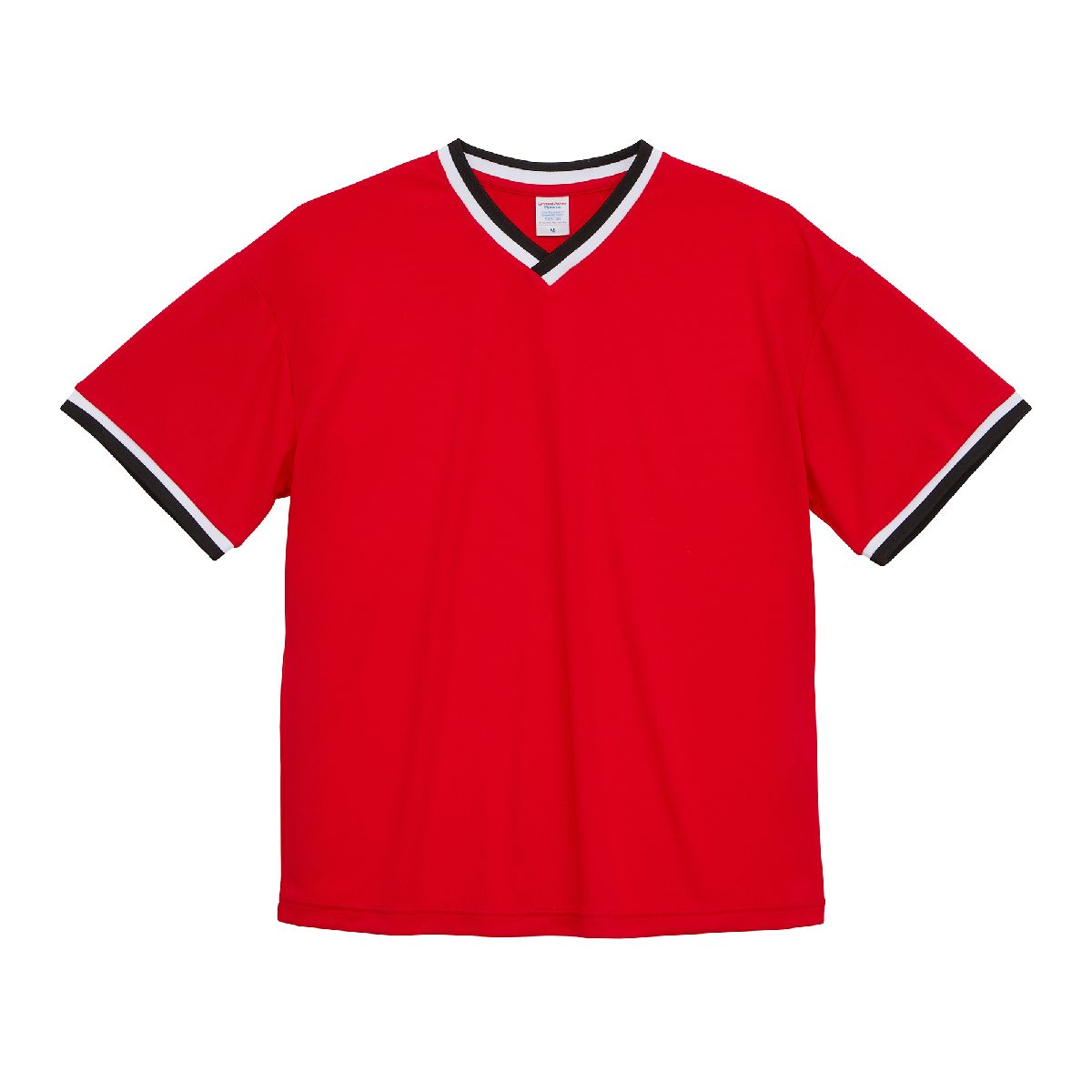 5927-01 4.1oz 快乾運動寬版 T 恤 4 United Athle 5927-01 Red/White/Black 9887 Size:XL