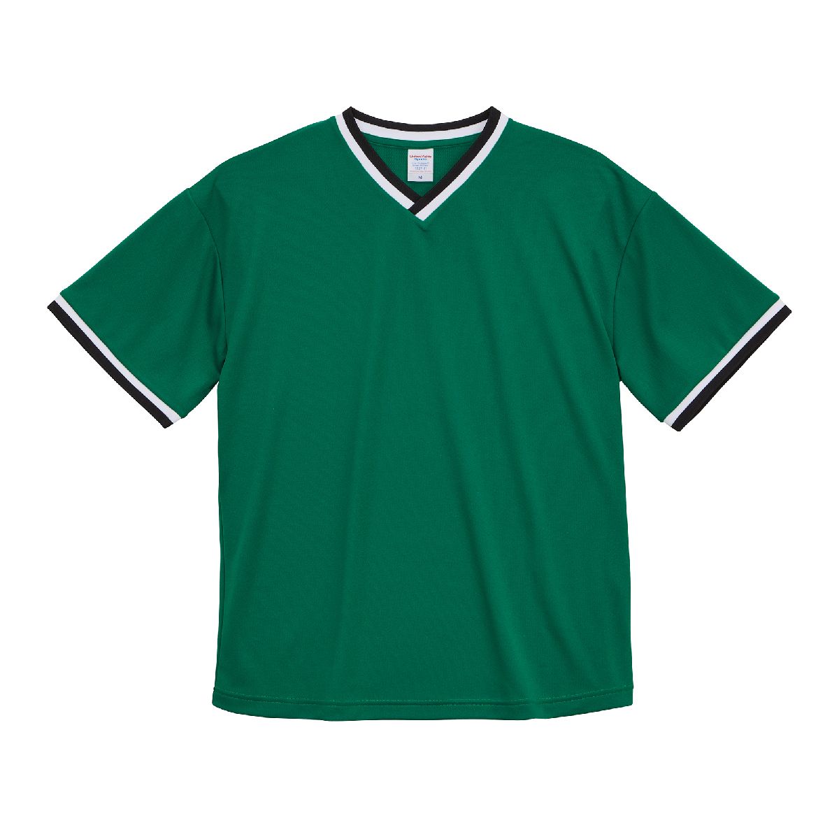 5927-01 4.1oz 快乾運動寬版 T 恤 3 United Athle 5927-01 Ivy Green/White/Black 9889 Size:XL