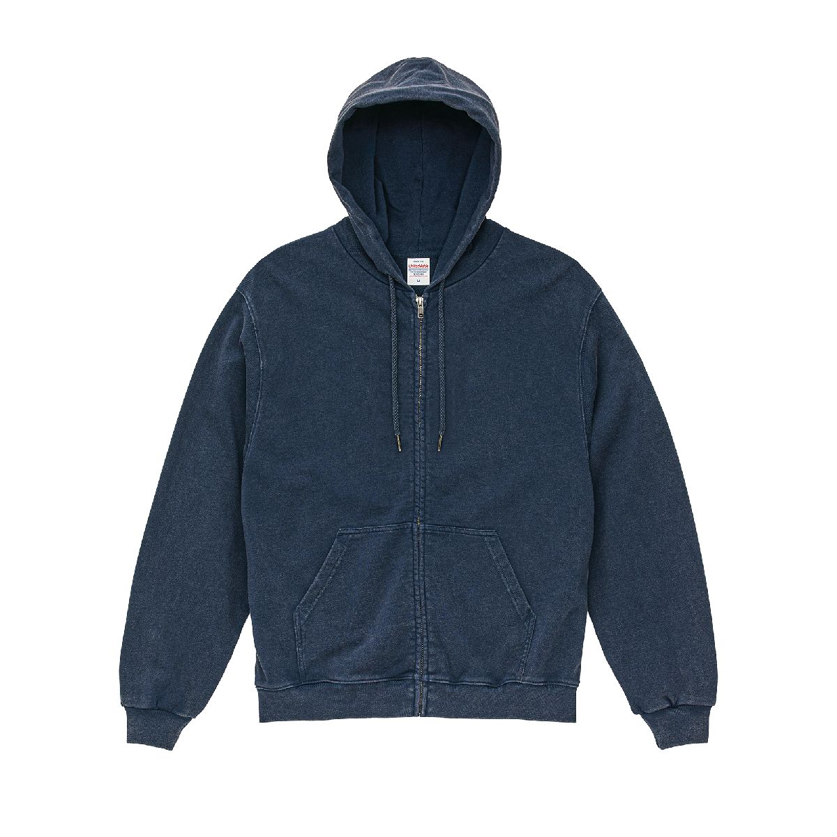 8.8oz Open-End 水洗全棉魚鱗布拉鍊連帽衛衣 3 United Athle 5265-01 Faded Navy 0961 Size:XL