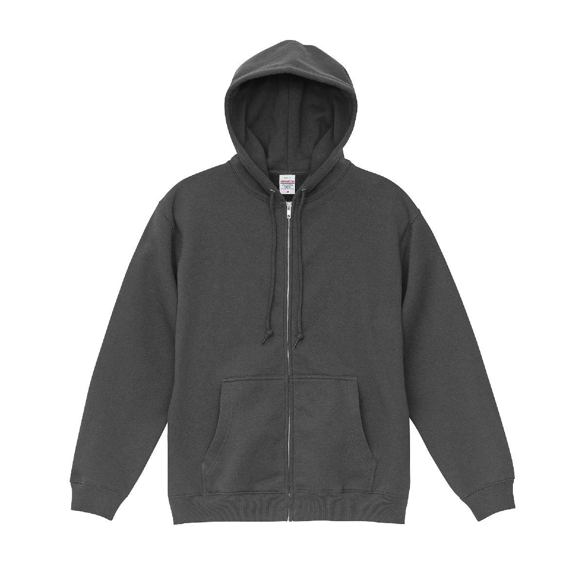 5385-01 8.3oz T/C 內刷毛拉鍊連帽衛衣 4 United Athle 5385-01 Dark Grey 0165 Size:2XL