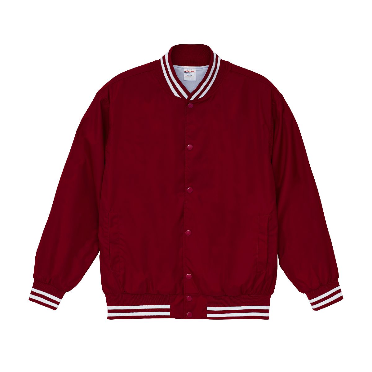 7055 尼龍棒球外套 5 United Athle 7055-01 Maroon/White 5801 Size:2XL
